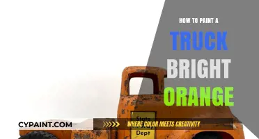 Vibrant Truck Transformation: Painting Your Vehicle Bright Orange