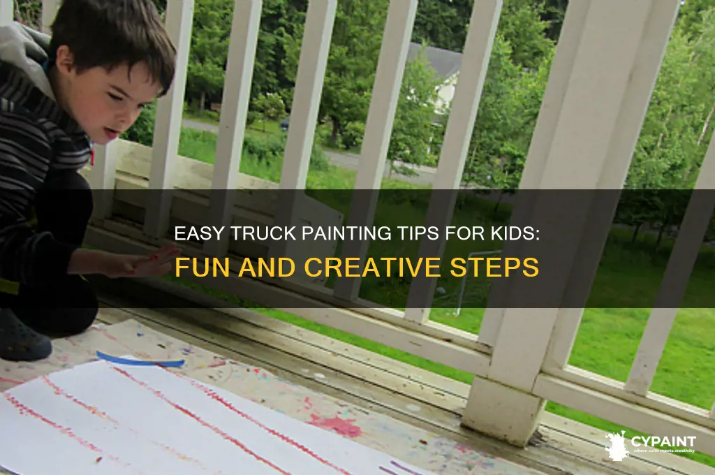 how to paint a truck for kids