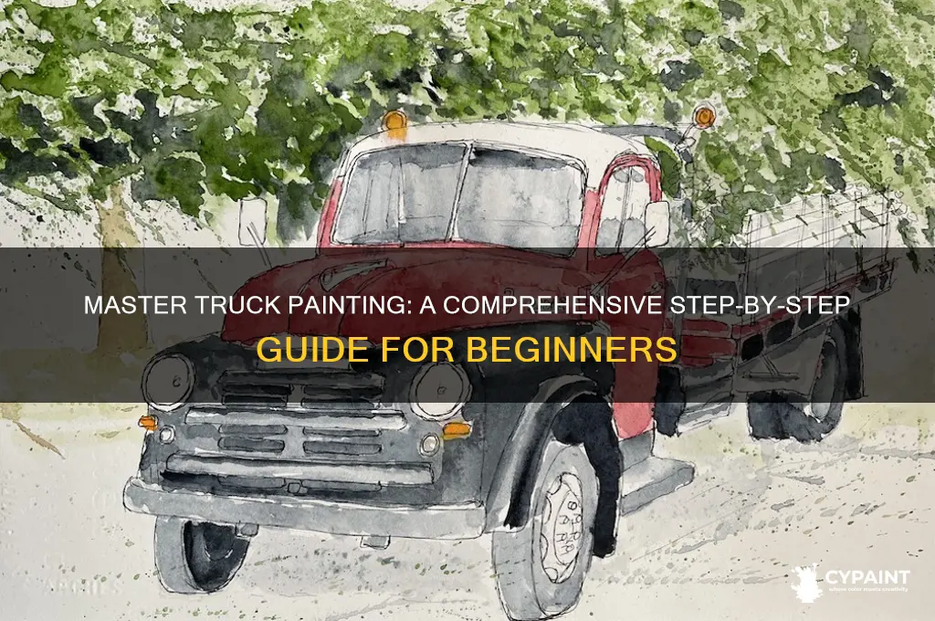 how to paint a truck step by step
