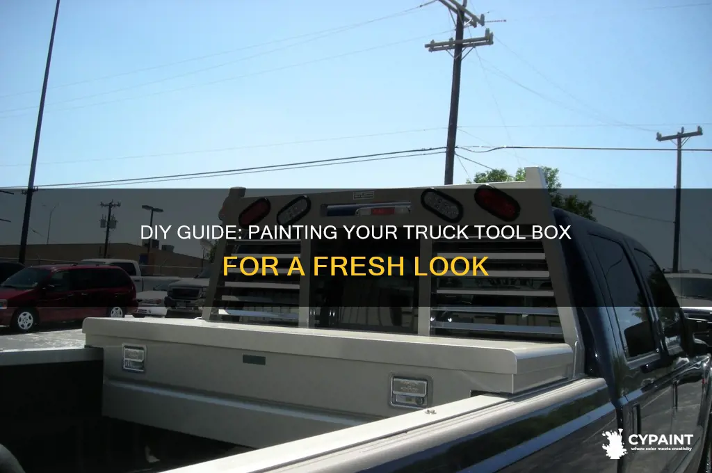 how to paint a truck tool box