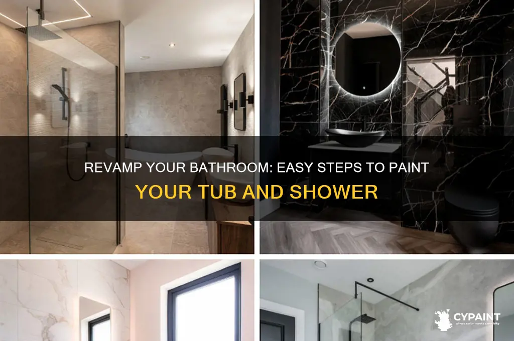 how to paint a tub and shower