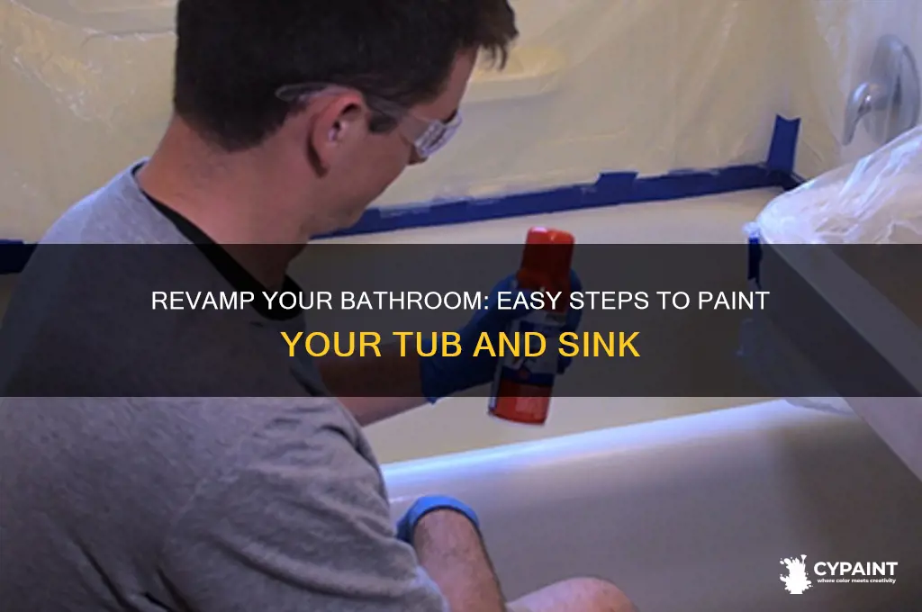 how to paint a tub and sink