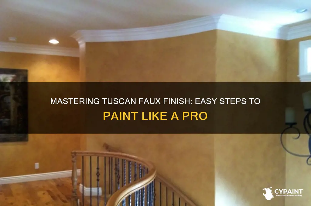how to paint a tuscan faux finish