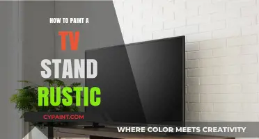 Rustic TV Stand Makeover: Easy Painting Techniques for a Vintage Look