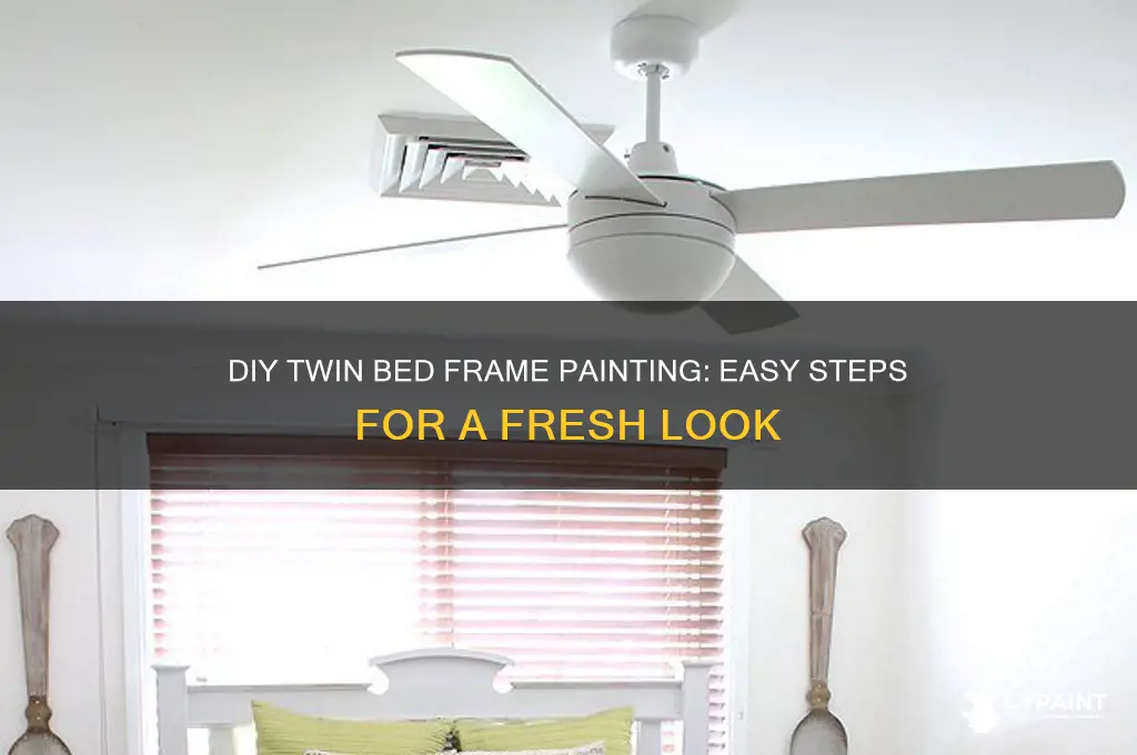 how to paint a twin bed frame