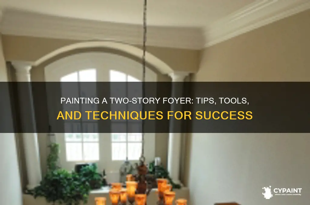how to paint a two story foyer