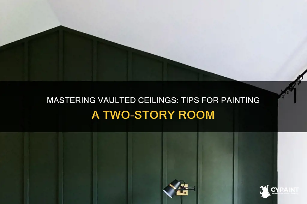 how to paint a two story vaulted room