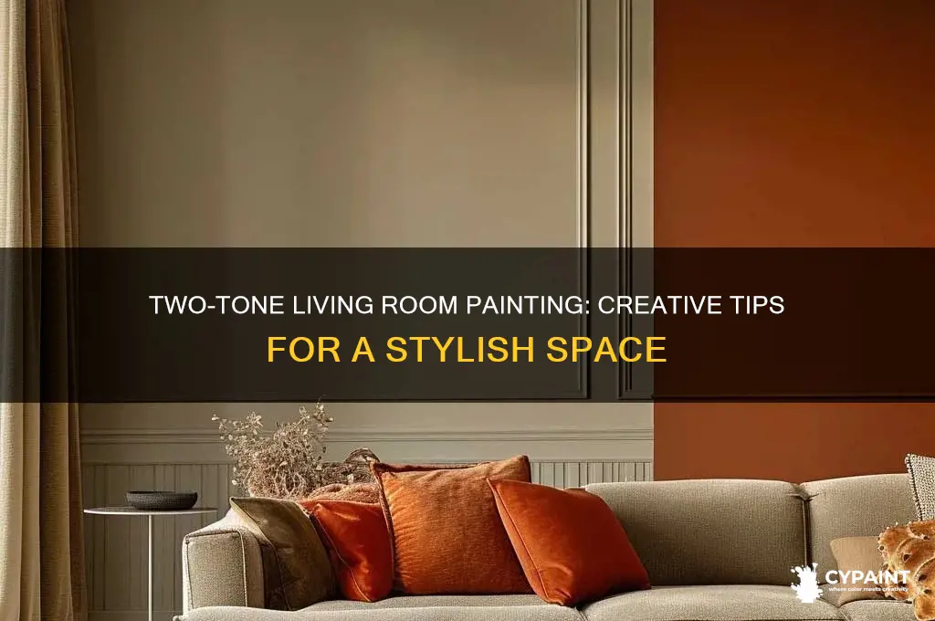 how to paint a two tone living room