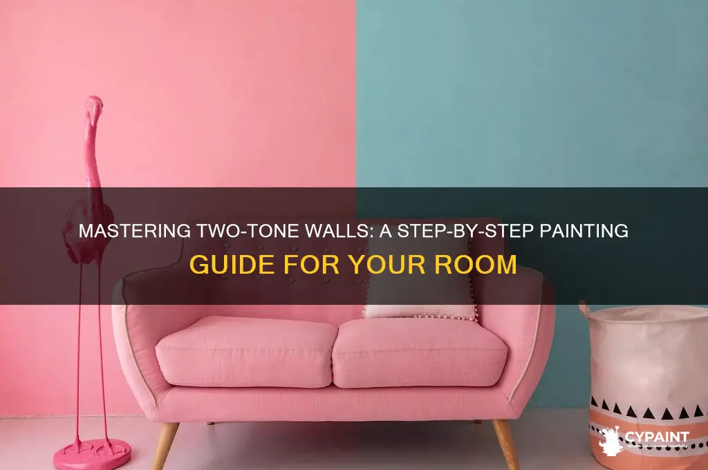 how to paint a two tone room