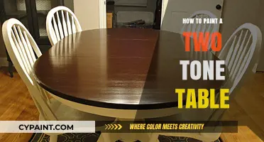 Creative Two-Tone Table Painting: Easy Steps for a Stylish Finish