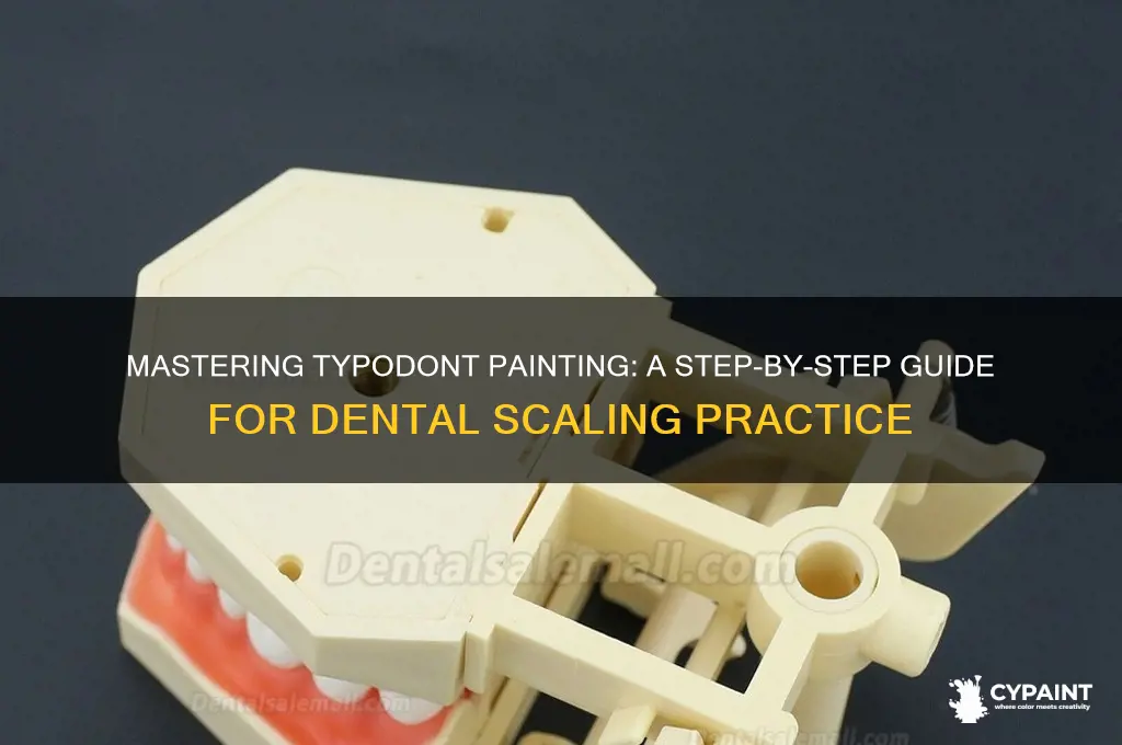 how to paint a typodont for scaling