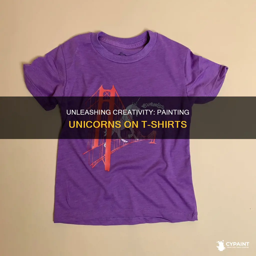 how to paint a unicorn on a t-shirt