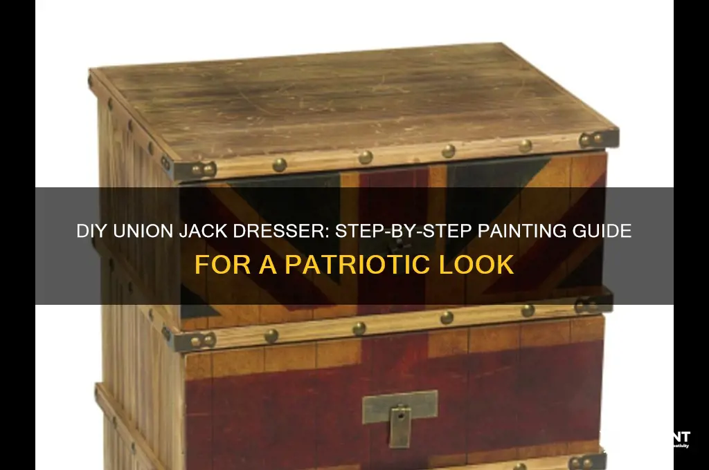 how to paint a union jack dresser