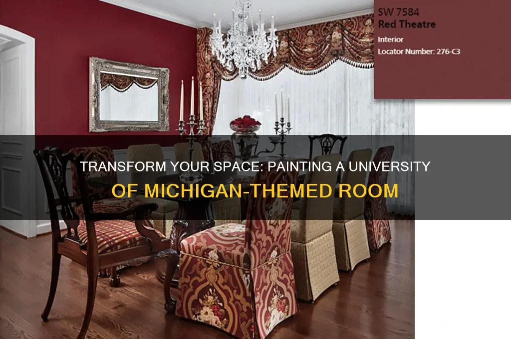 how to paint a university of michigan room
