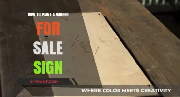 DIY Veneer For Sale Sign: Easy Painting Tips & Tricks