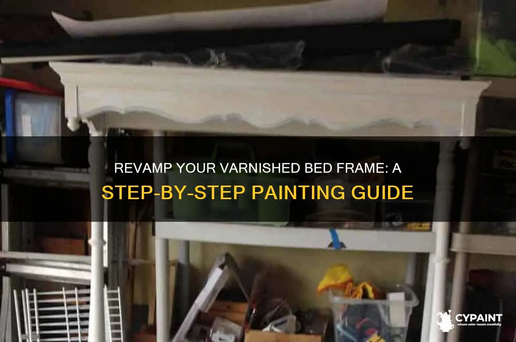 how to paint a varnished bed frame