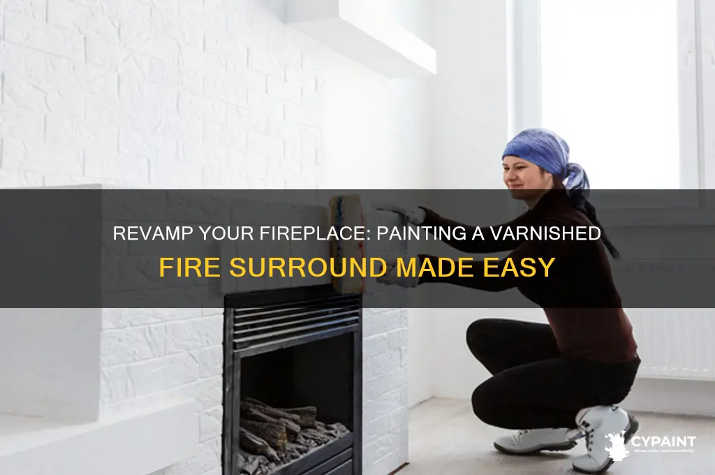 how to paint a varnished fire surround