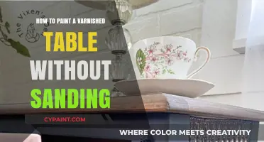 Revamp Your Varnished Table: Paint Without Sanding in Simple Steps