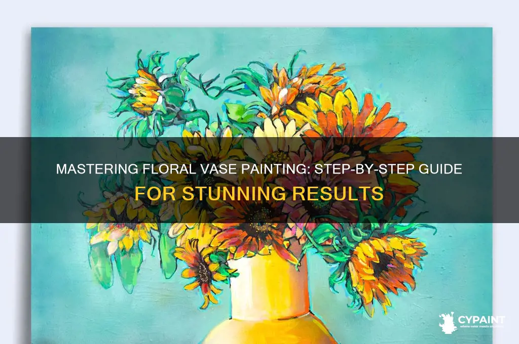 how to paint a vase full of flowers