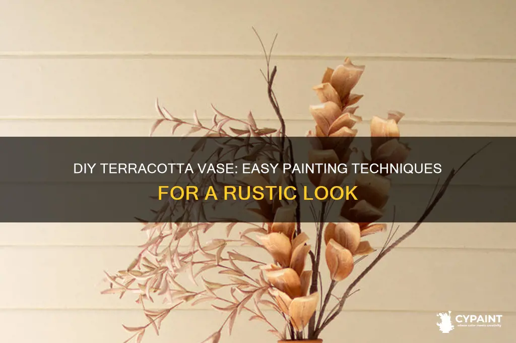 how to paint a vase to look terracotta