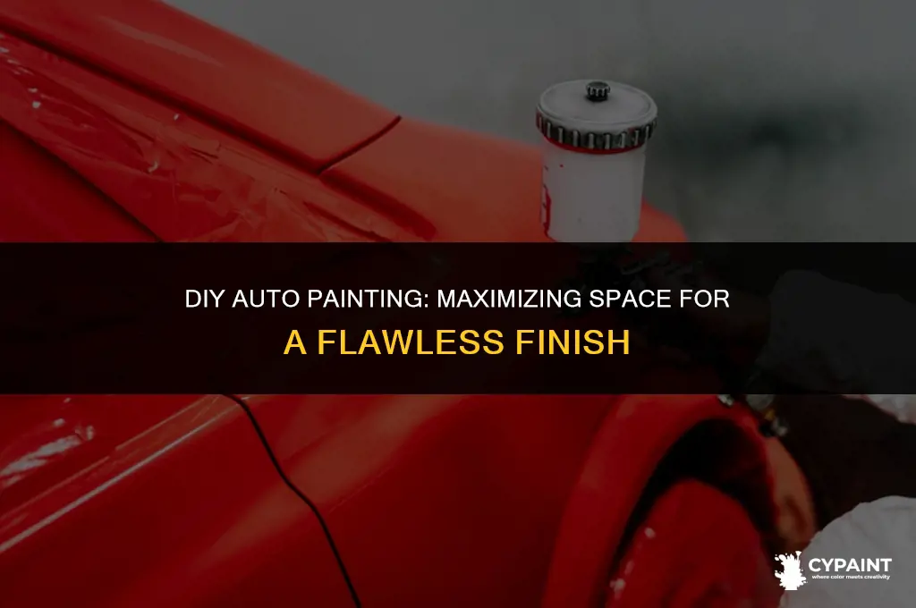 how to paint a vehicle at home with limited space