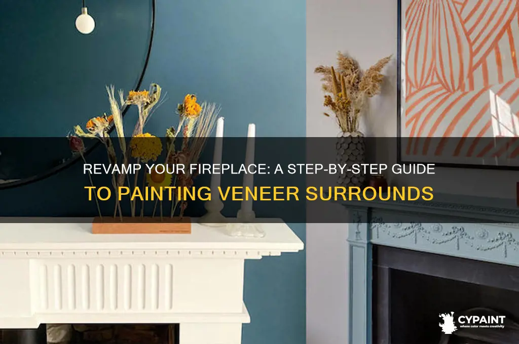 how to paint a veneer fire surround