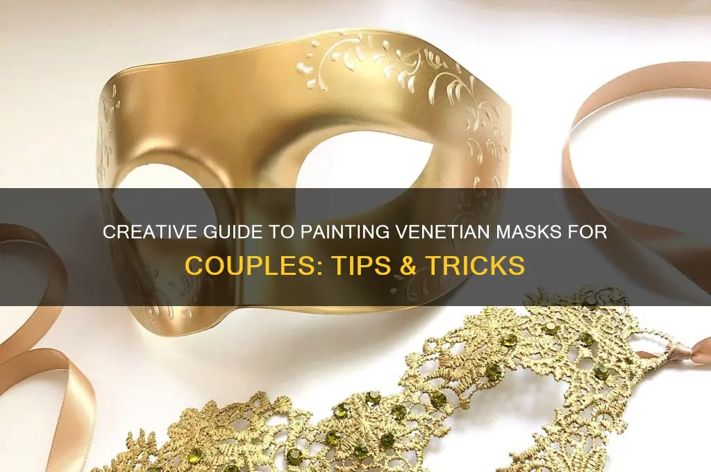 how to paint a venetian mask couples