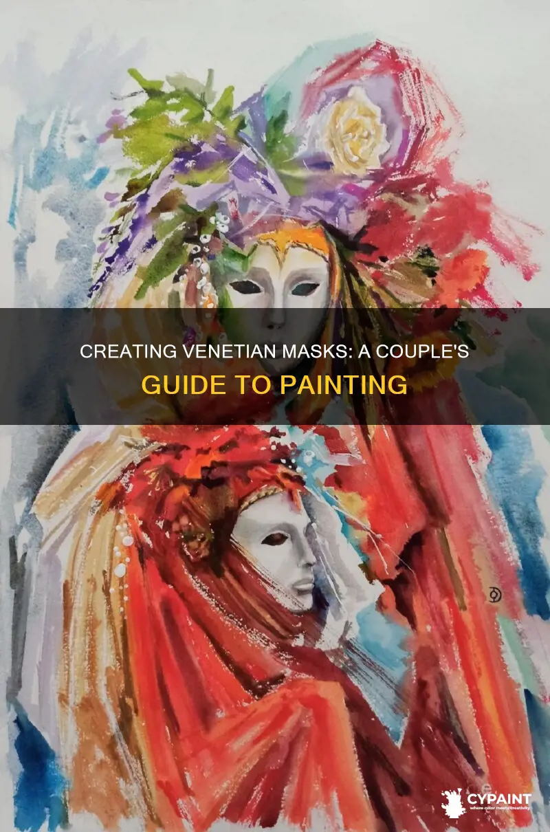 how to paint a venetian mask him and her