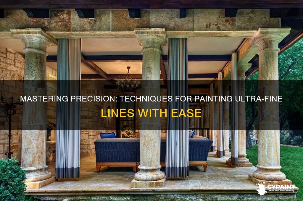 how to paint a very fine line