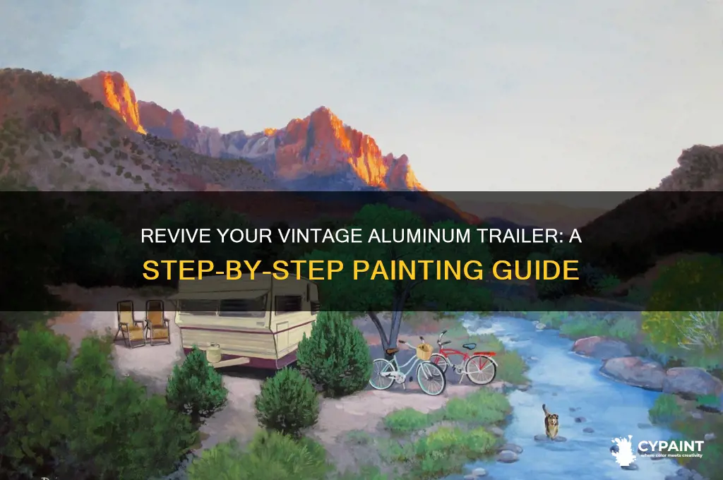 how to paint a vintage aluminum trailer