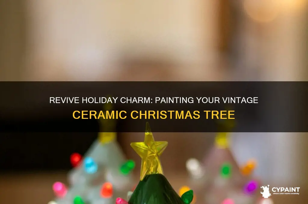 how to paint a vintage ceramic christmas tree