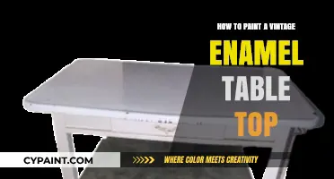 Revive Your Enamel Table: Vintage Painting Techniques for a Stunning Top