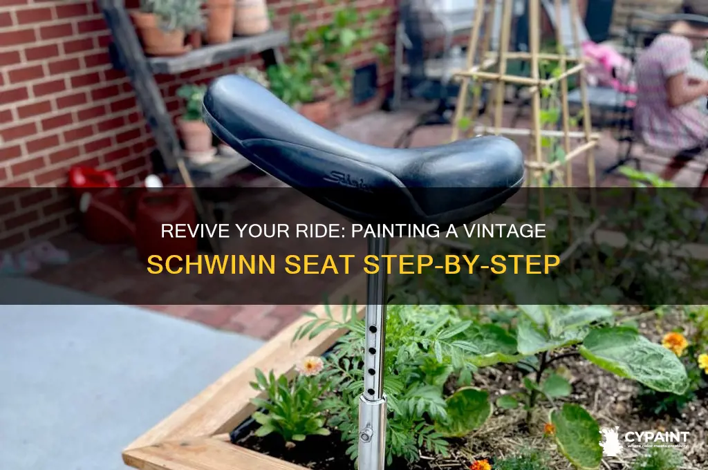 how to paint a vintage schwinn seat