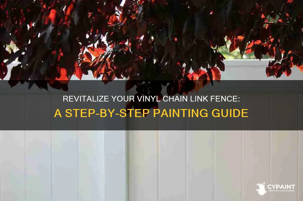 how to paint a vinyl chain link fence