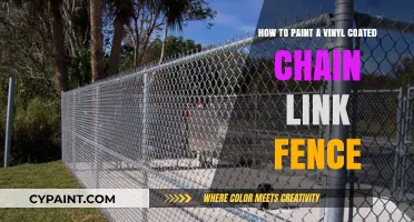 Transforming Vinyl Chain Link Fences with Paint