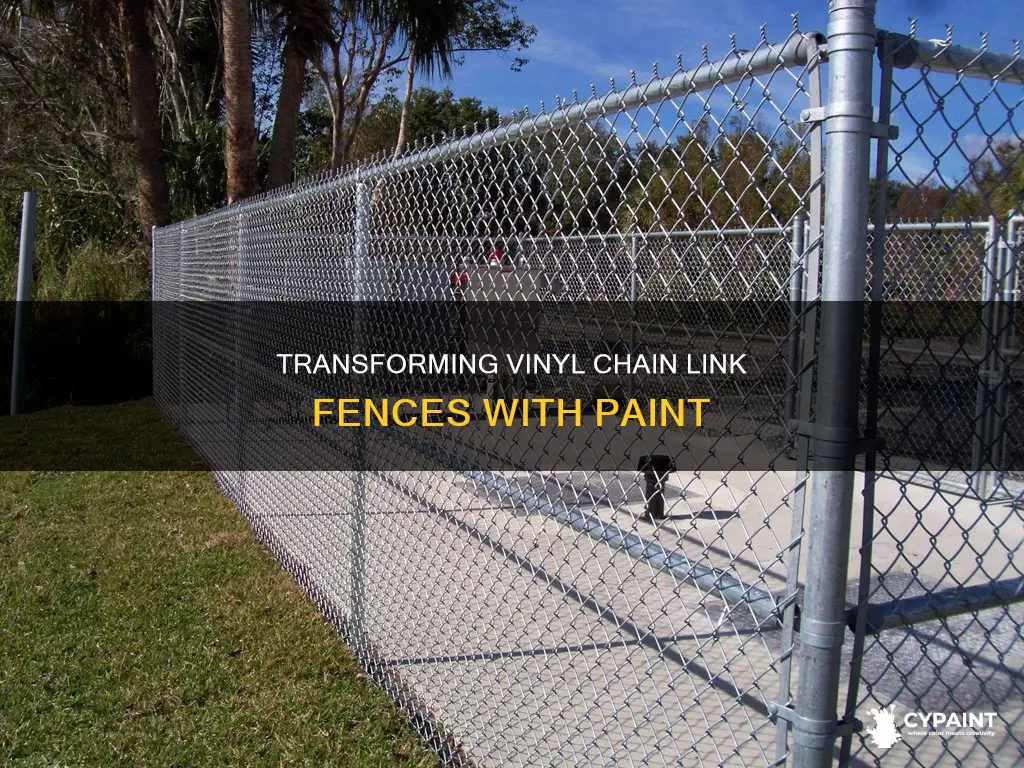 how to paint a vinyl coated chain link fence