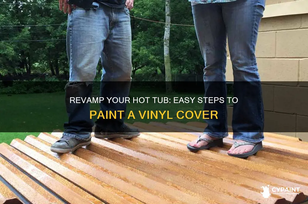 how to paint a vinyl hot tub cover