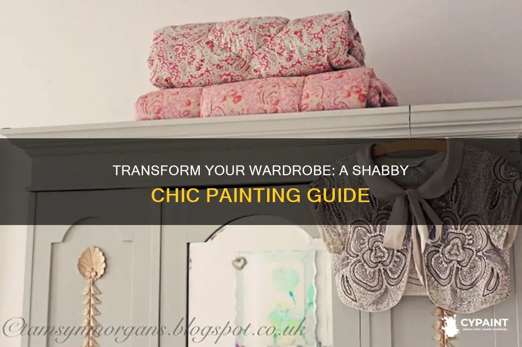 how to paint a wardrobe shabby chic