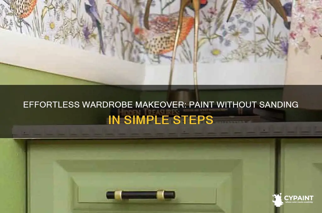 how to paint a wardrobe without sanding