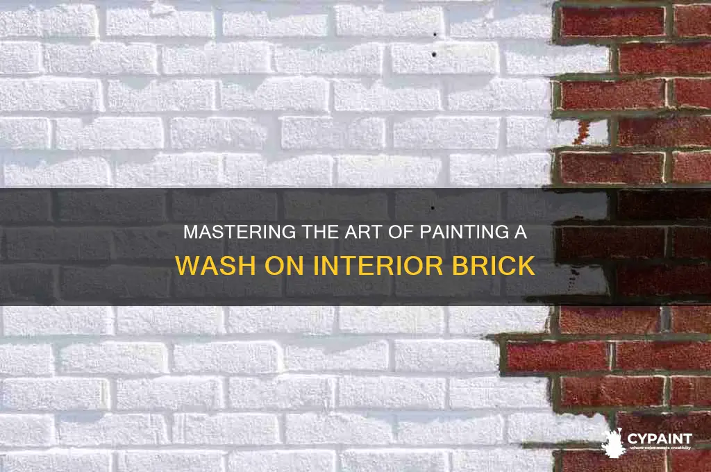 how to paint a wash on interior brick
