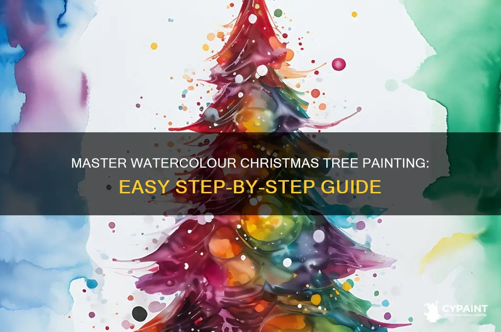 how to paint a watercolour christmas tree