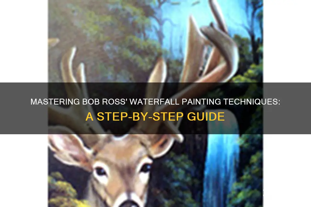 how to paint a waterfall bob ross