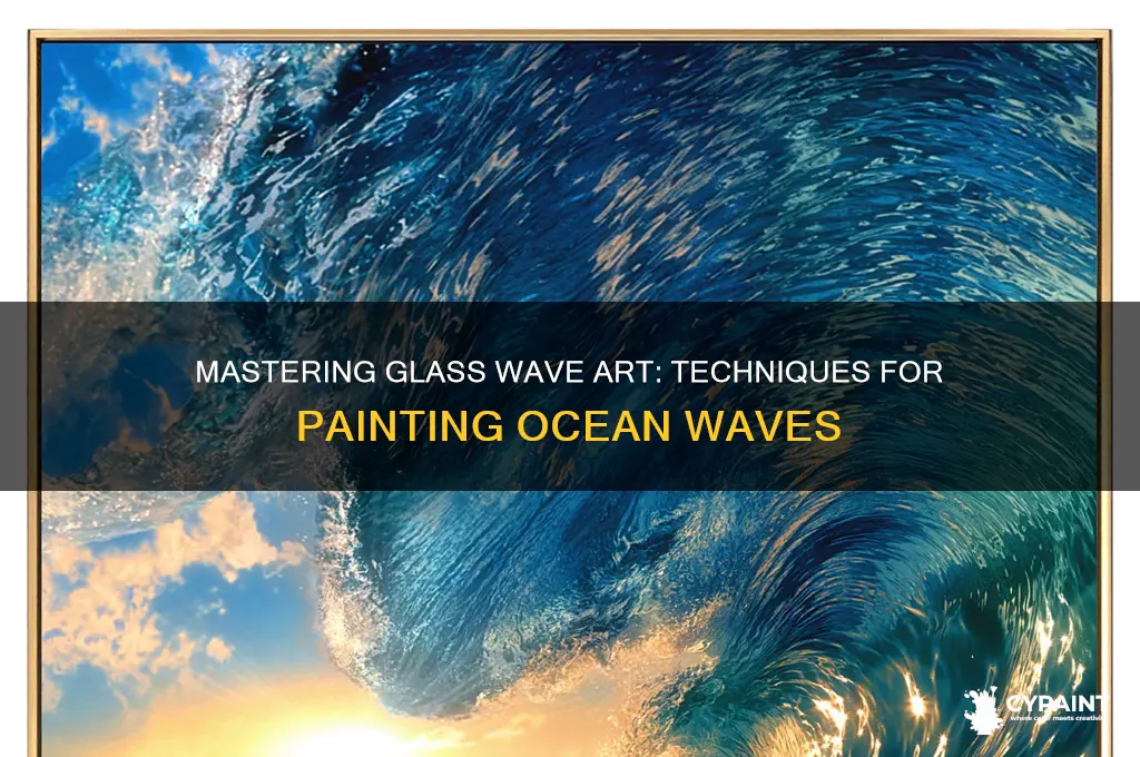how to paint a wave on glass