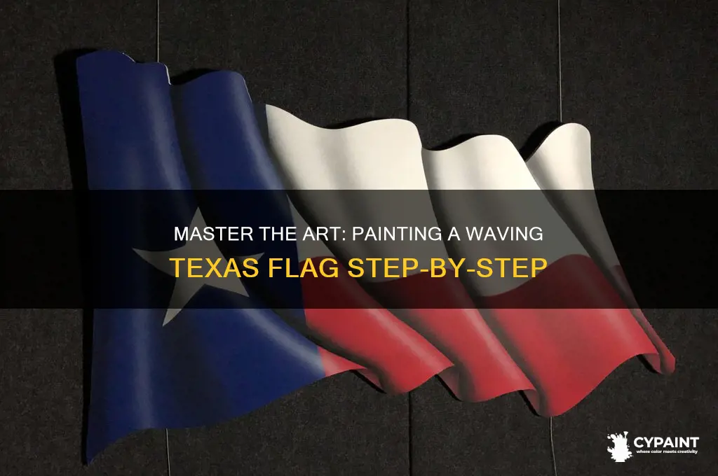 how to paint a waving texas flag