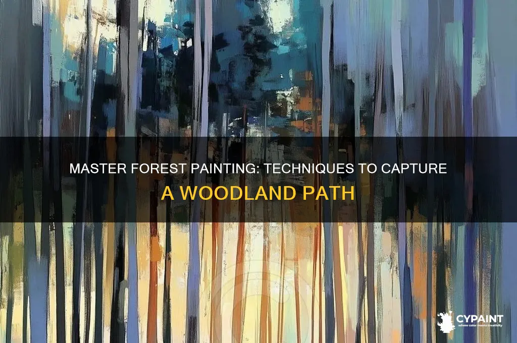 how to paint a way in the forest