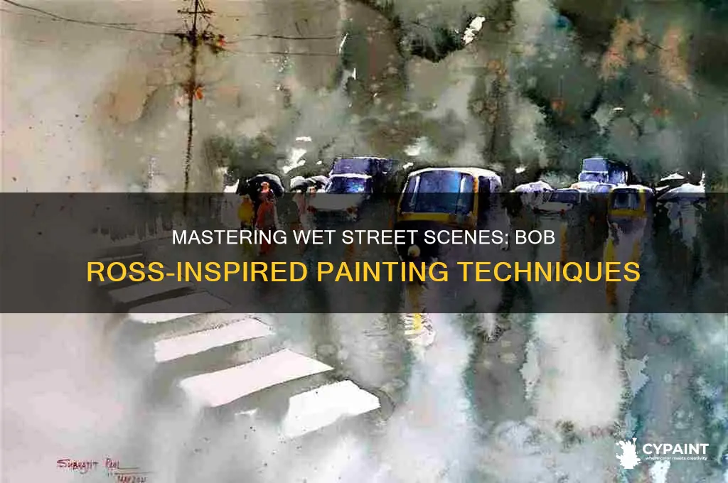 how to paint a wet street bob ross