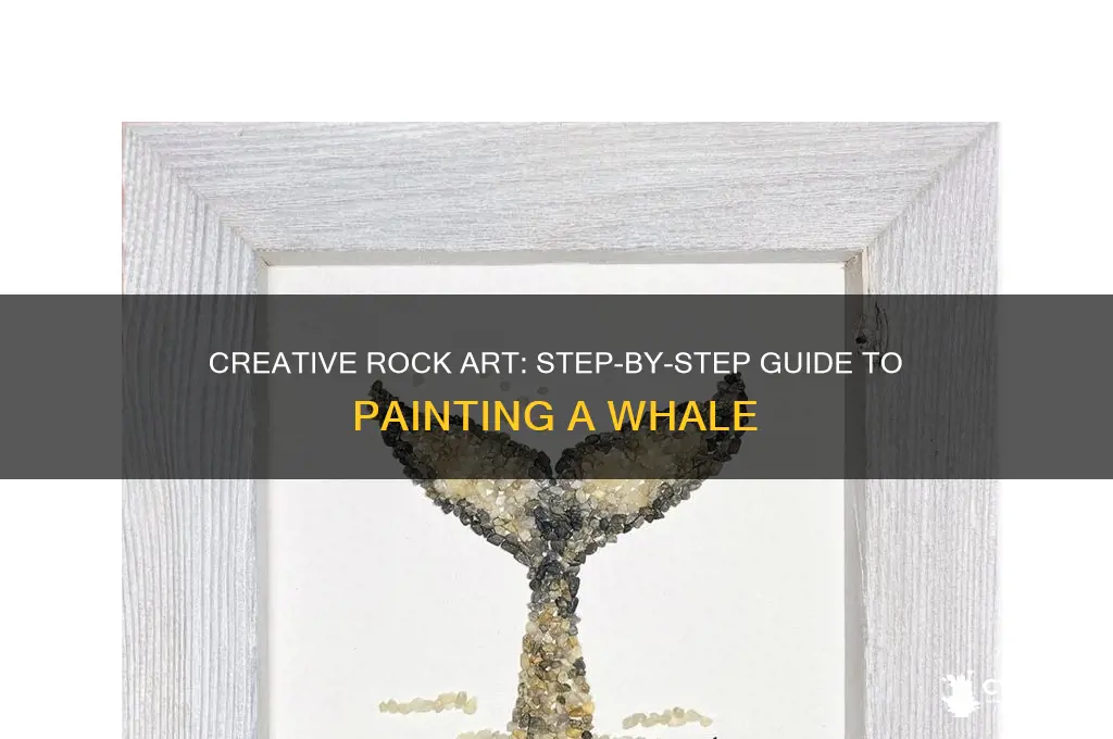 how to paint a whale on a rock