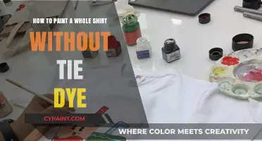 Easy Shirt Painting: No-Tie Dye Method