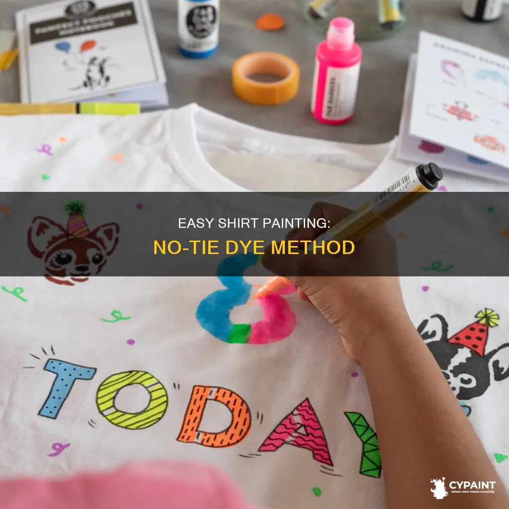 how to paint a whole shirt without tie dye