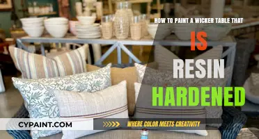 Revamping Your Resin-Hardened Wicker Table: A Step-by-Step Painting Guide